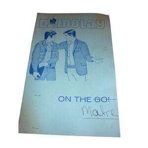1974 DeMolay Masonic Program Oxford Ohio Scrapbook w/ Vintage 70s Photos
